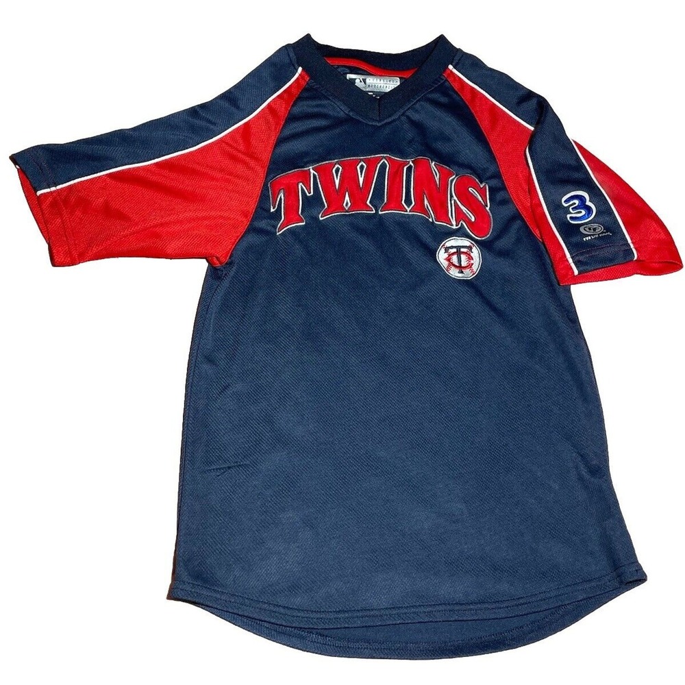 vintage Twins jersey y2k Minnesota twins joe‎ mauer jersey youth SM. #3 patch